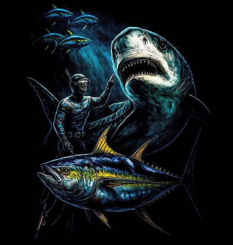 Obrázek produktu Dětské tričko Potápěč mezi Mořskými Predátory