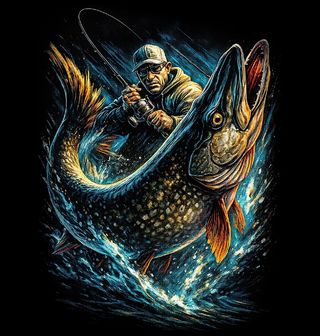 Obrázek 2 produktu Dětské tričko Úlovek Rybáře Štika obecná