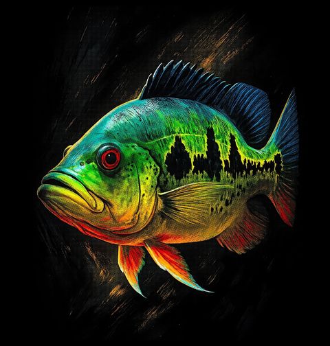 Obrázek produktu Pánská mikina Paví okoun Peacock bass