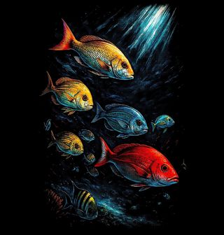 Obrázek 2 produktu Pánská mikina Hejno ryb