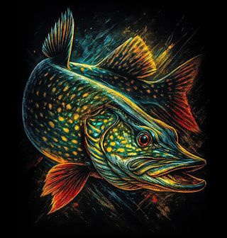 Obrázek 2 produktu Dětské tričko Štika obecná Northern pike