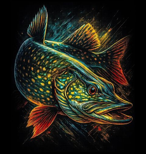 Obrázek produktu Pánská mikina Štika obecná Northern pike