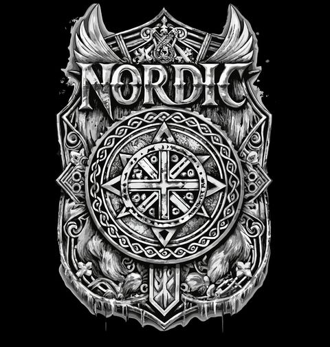 Obrázek produktu Pánské tričko Vikingský Štít Nordic