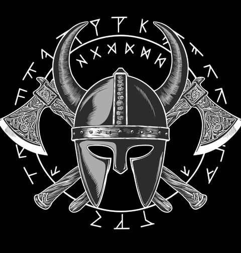 Obrázek produktu Dámské tričko Vikingská Helma s Rohy