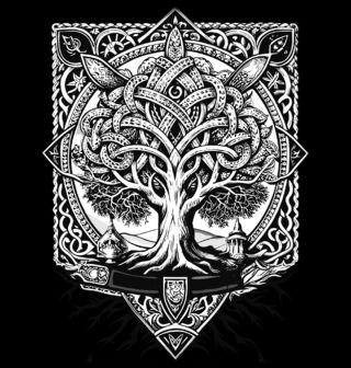 Obrázek 1 produktu Pánská mikina Bájný Strom života Yggdrasil