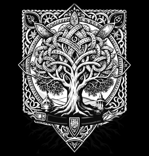 Obrázek produktu Dětské tričko Bájný Strom života Yggdrasil