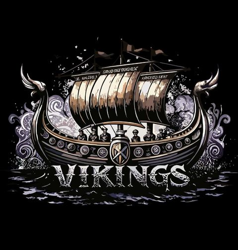 Obrázek produktu Pánská mikina Vikingská Loď Drakkar