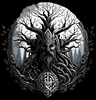 Obrázek 1 produktu Pánské tričko Odinův Strom života Yggdrasil