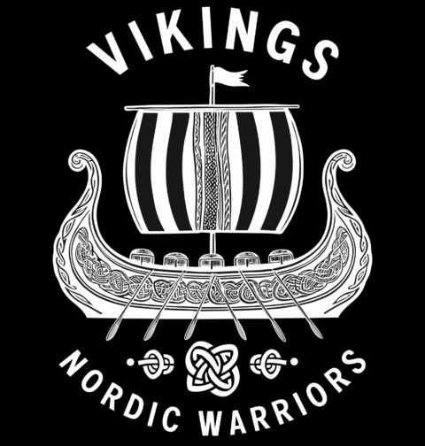 Obrázek produktu Pánské tričko Vikingská Loď Drakkar Nordic Warriors