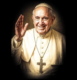 Obrázek 1 produktu Dámské tričko Papež František Posel Naděje