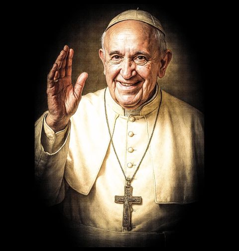 Obrázek produktu Dámské tričko Papež František Posel Naděje