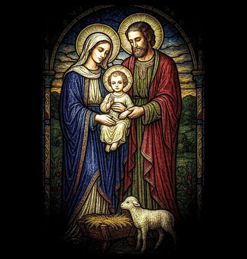 Obrázek produktu Dámské tričko Svatá Rodina v Betlémě