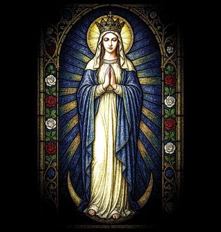 Obrázek 1 produktu Pánská mikina Panna Maria ve Vitráži