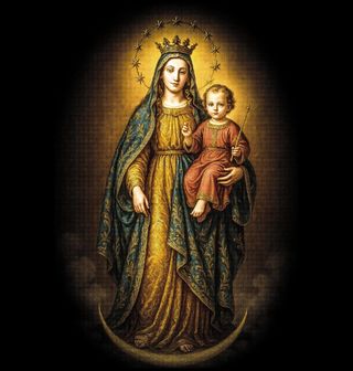 Obrázek 1 produktu Pánská mikina Panna Maria s Dítětem