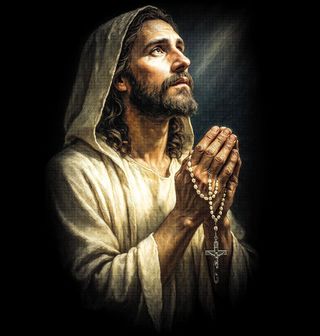 Obrázek 2 produktu Dámské tričko Ježíš Kristus při Modlitbě