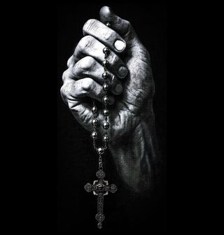 Obrázek 2 produktu Pánské tričko Růženec s Křížem