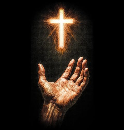 Obrázek produktu Dětské tričko Křesťanský Kříž na Dotek