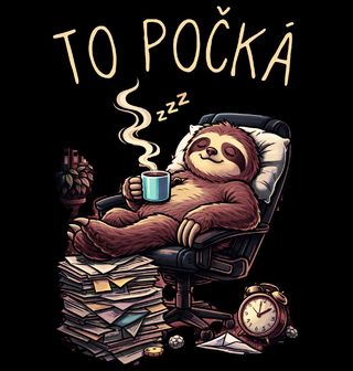 Obrázek 2 produktu Pánská mikina Pohodový Lenochod To počká