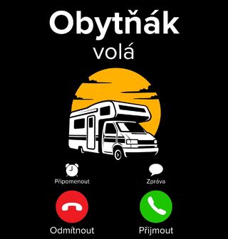 Obrázek 2 produktu Dámské tričko Obytňák volá Phone Call