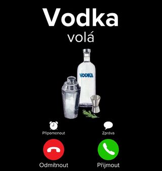 Obrázek 2 produktu Pánská mikina Vodka volá Phone Call