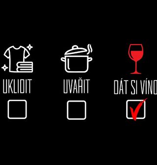 Obrázek 2 produktu Pánská mikina Uklidit? Uvařit? Dát si víno!