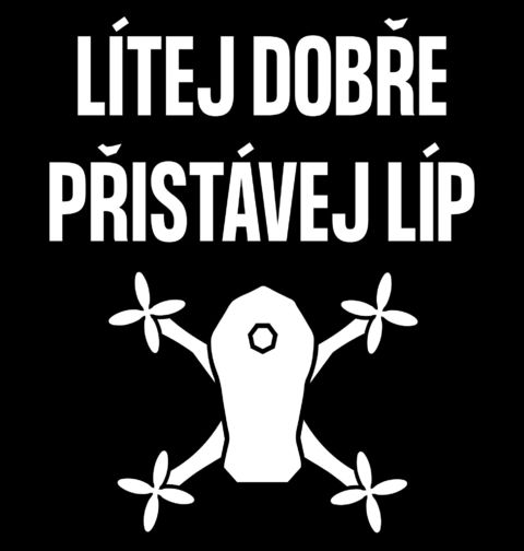 Obrázek produktu Dámské tričko Dron Lítej dobře, přistávej líp