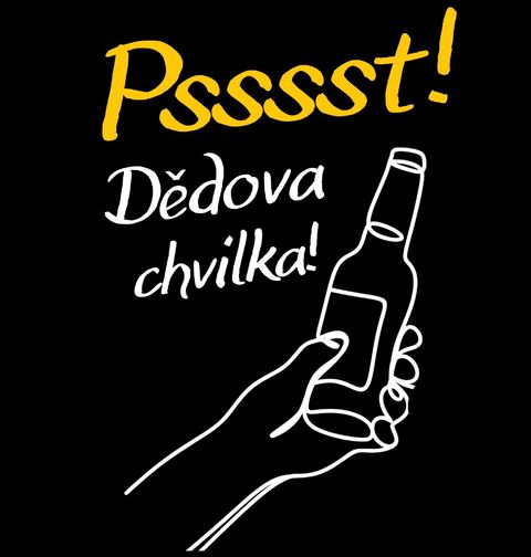 Obrázek produktu Pánské tričko Dědova chvilka s Pivem Pssst!