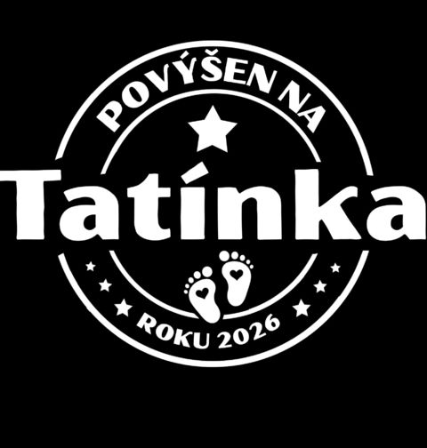 Obrázek produktu Pánské tričko Povýšen na Tatínka roku 2026