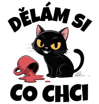 Obrázek 2 produktu Dámské tričko Neposlušná Kočka Dělám si co chci