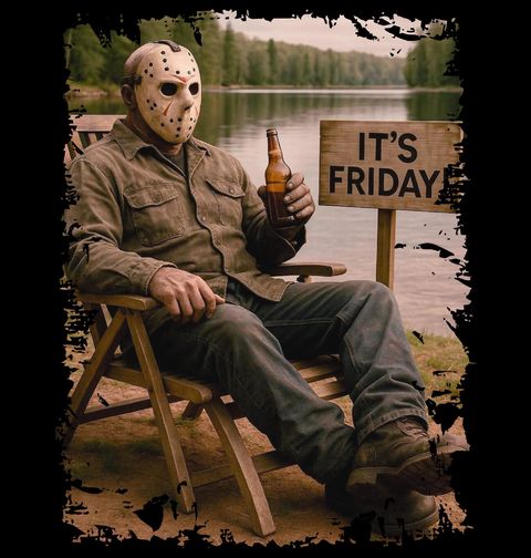 Obrázek produktu Pánské tričko Jason Voorhees s Pivem It’s Friday