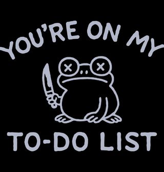 Obrázek 1 produktu Pánské tričko Žába s Nožem You’re on my to-do list