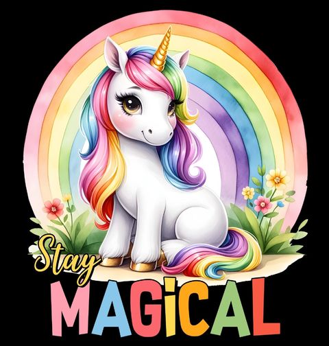 Obrázek produktu Dámské tričko Magický Jednorožec Stay Magical