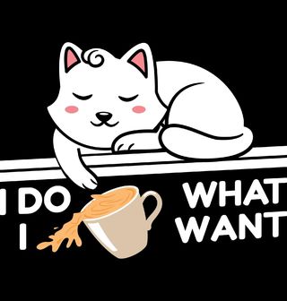 Obrázek 2 produktu Dámské tričko Kočka I Do What I Want Dělám si, co chci