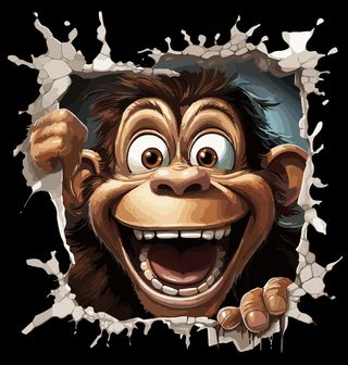 Obrázek 1 produktu Dětské tričko Šimpanz pod Kůží