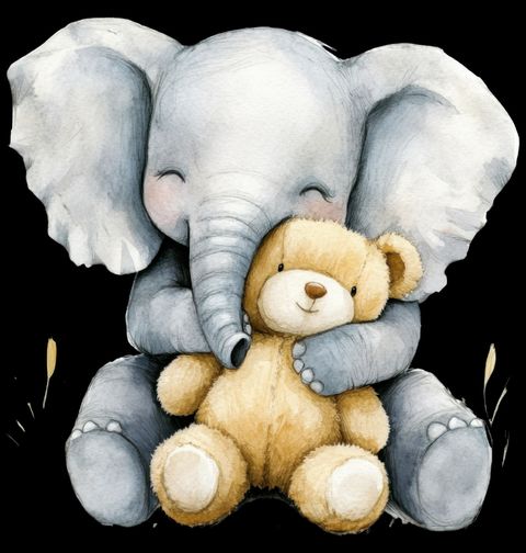 Obrázek produktu Pánské tričko Slůně s Plyšovým Medvídkem