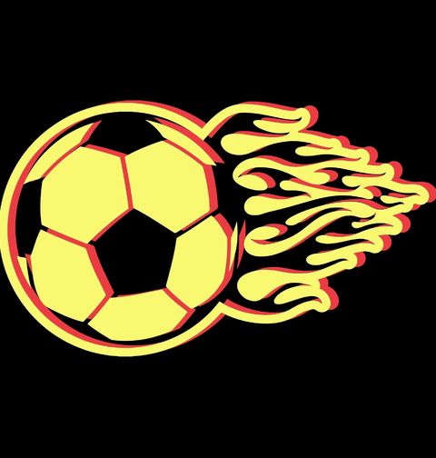 Obrázek produktu Pánské tričko Ohnivý Fotbalový Míč