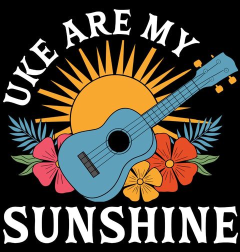 Obrázek produktu Dámské tričko Ukulele je moje sluníčko Uke are my sunshine