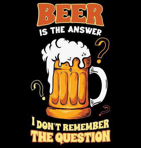 Obrázek produktu Pánská mikina Pivo je odpověď, nepamatuji si otázku