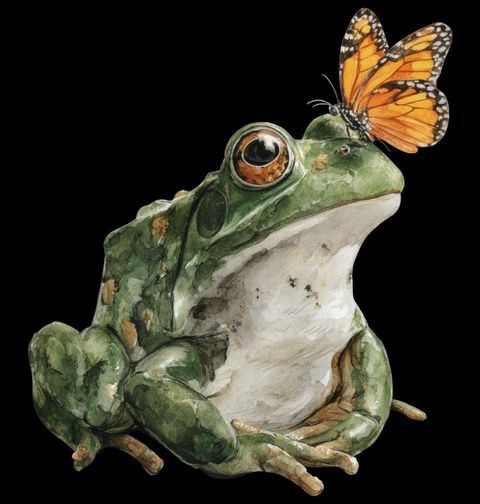 Obrázek produktu Dámské tričko Žába s Motýlem