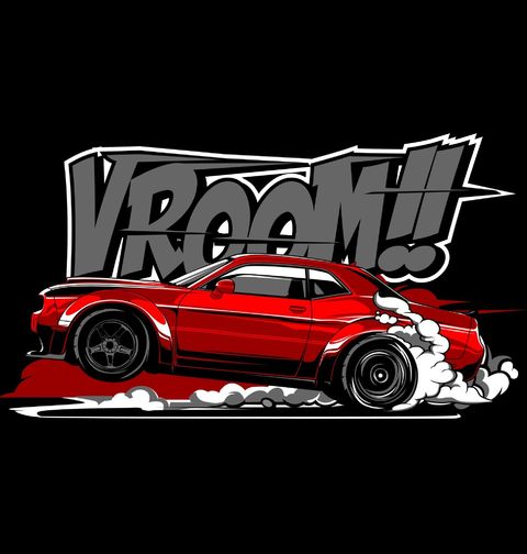 Obrázek produktu Pánské tričko Dodge Challenger Vroom