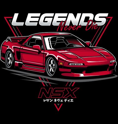 Obrázek produktu Dámské tričko Honda NSX Legends Never Die