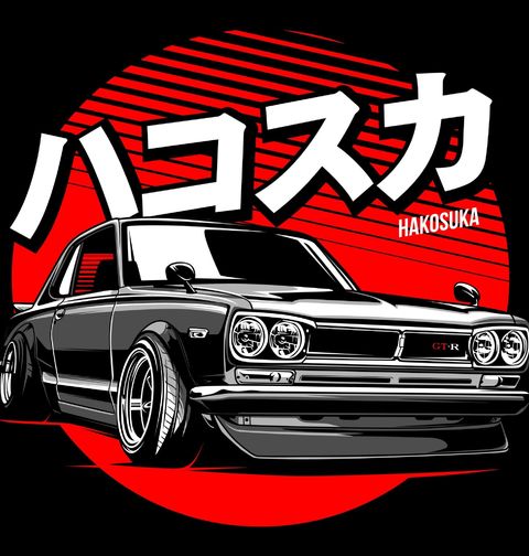 Obrázek produktu Dámské tričko JDM Auto Hakosuka Legend