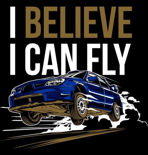 Obrázek produktu Pánské tričko Subaru Impreza I Believe I Can Fly