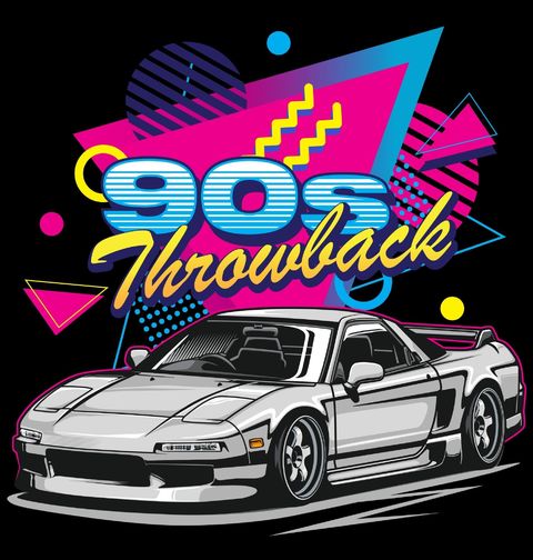 Obrázek produktu Dámské tričko Retro JDM Auto 90s Throwback