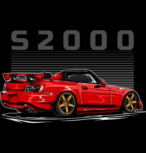 Obrázek produktu Dětské tričko Červená Honda S2000