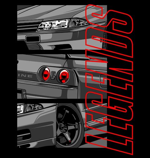 Obrázek produktu Pánské tričko Nissan Skyline Legends