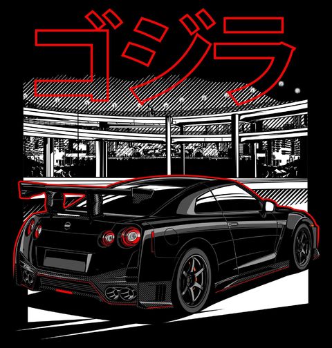 Obrázek produktu Pánské tričko Japonská Godzila Nissan