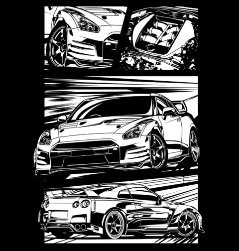 Obrázek produktu Dámské tričko Nissan JDM Comic