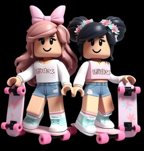 Obrázek produktu Pánská mikina Roblox Holky na Skateboardu