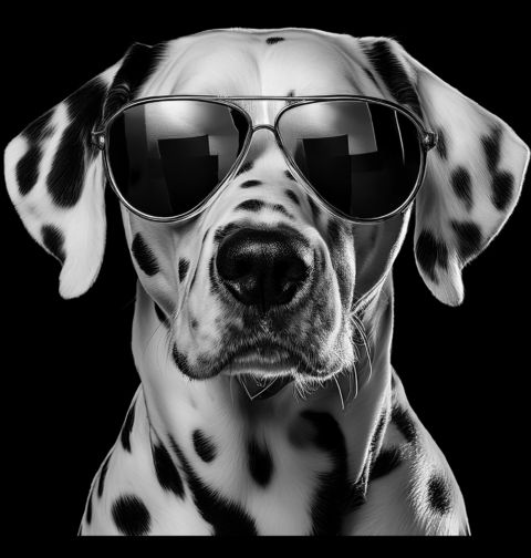 Obrázek produktu Dámské tričko Dalmatian s Brýlemi